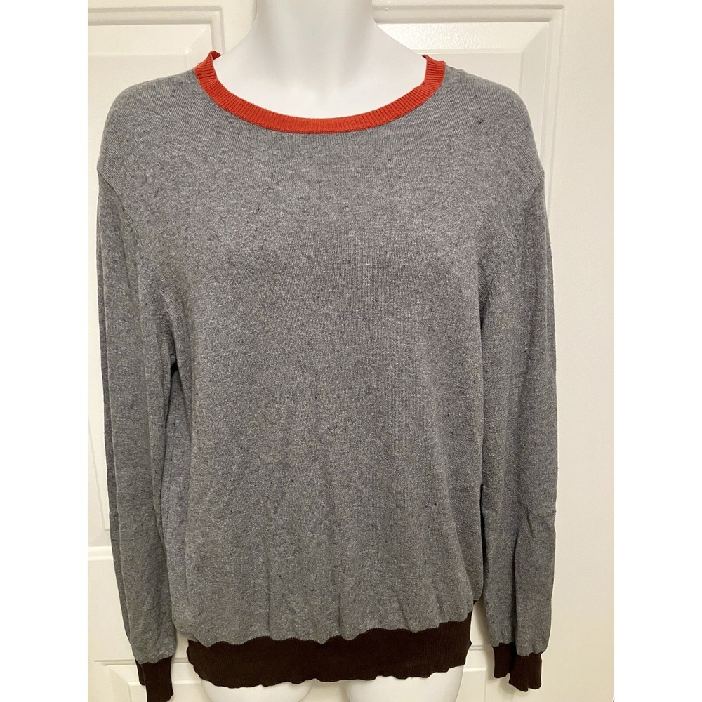Cullen Preppy Cashmere Blend Gray Sweater 90's Pullover Size Large Y2K Men’s